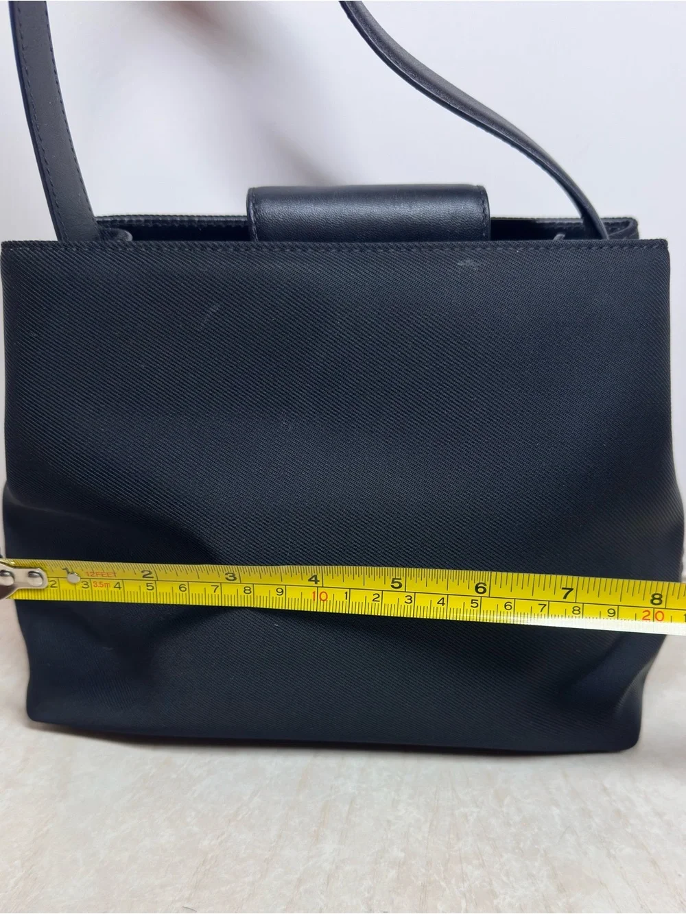 Vintage Coach Mercer 7417 Black Twill Leather Mini Satchel Y2K